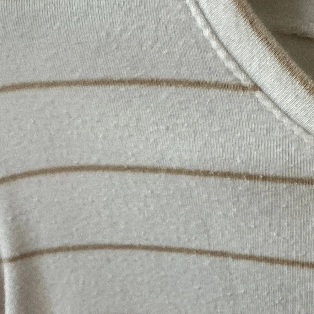 Lake Striped White and Tan pajama set - Picture 3 of 3